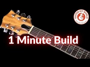 Building a Semi Hollow Body Guitar kit in 1 minute