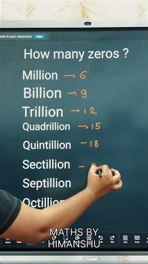 How Many Zeros? Million to Nonillion Explained in 20 Seconds!