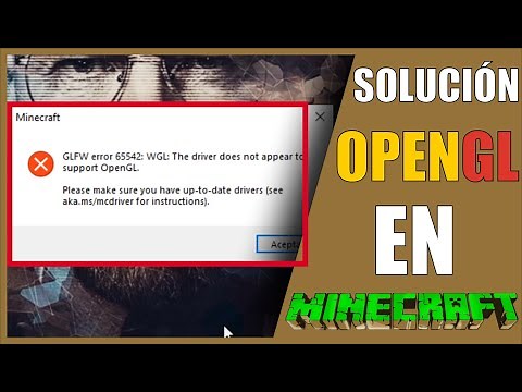 Como SOLUCIONAR el Error OpenGL en MINECRAFT (GLFW error 65542) | Fácil Y Rápido
