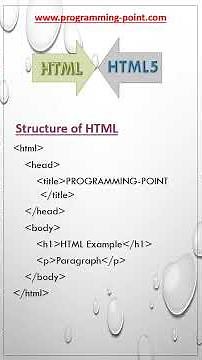 Difference between HTML and HTML5