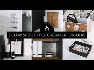 Dollar Store Office Organization & DIY Decor