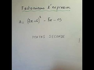 Apprendre à factoriser.