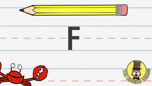 Write the Letter F - The Singing Walrus