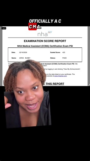 Certification Achieved: NHA CCMA Exam Success