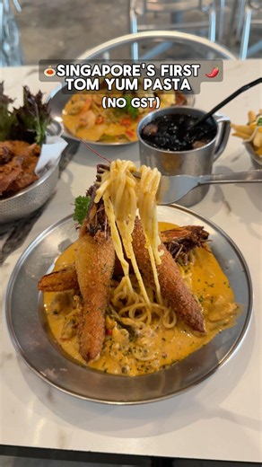 Singapore‘s first Tom Yum pasta🍝🌶️