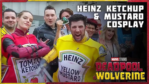 Heinz Ketchup & Mustard hit the Carpet at the Deadpool & Wolverine Premiere | Marvel