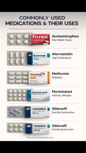 Commonly Used Medicines with Brands & Clinical Uses