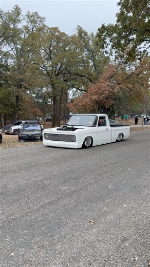 Bagged & Bodied Chevy Luv Cruising Through Turkey Drag #sickminitrucks #minitruck #sicktrucks | SICK Mini Trucks