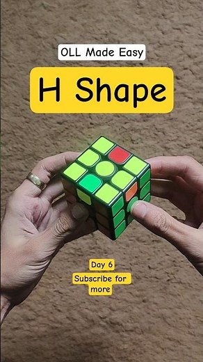 OLL #6 (H Shape OLL) | Daily OLL Series