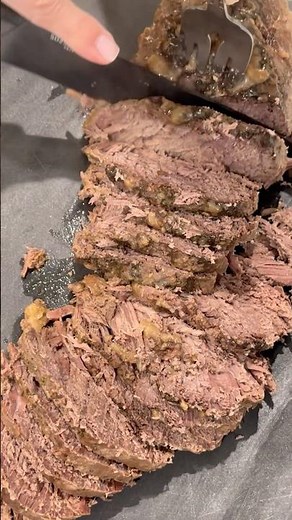 Slow cooker London Broil #easyrecipe #healthy #recipe #food #meat #crockpot #genx