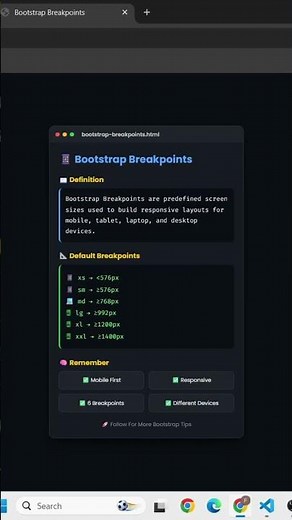 🤯 Bootstrap Breakpoints Every Beginner Must Know!