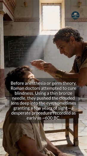Ancient doctors in Rome restored sight with a thin bronze needle long before modern medicine #history #ancienthistory #didyouknow | Archaeology and Lost Civilizations