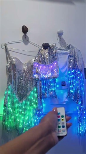 LED Fringe Sequin Collection with Remote Control for Festival Looks