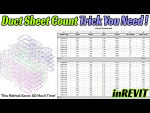 Revit MEP | Duct Weight Calculation in Revit | Revit HVAC | #revitmep #revittutorial