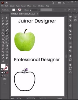 Adobe Illustrator 3D Green Apple Tutorial