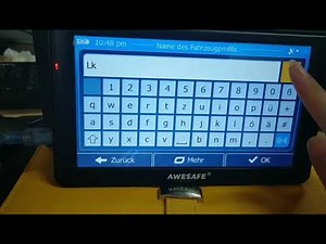 AWESAFE Navigation für Auto Lkw Wohnmobil - Fahrzeugsinfo einstellen