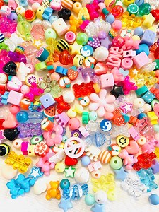 Kandi Bead Mix, Rainbow Bead Soup Y2K 90s Kawaii Beads for Bracelets (100pc ) - Etsy