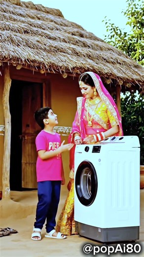 😥Ladka laya Man ke liye | washing machine | 😱 #shorts #mom #ai #washingmachine