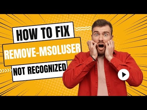 Remove-MsolUser not recognized