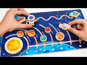 discover Solar System and Fun Facts with Activity Puzzle for Toddlers | Planets Video for Kids