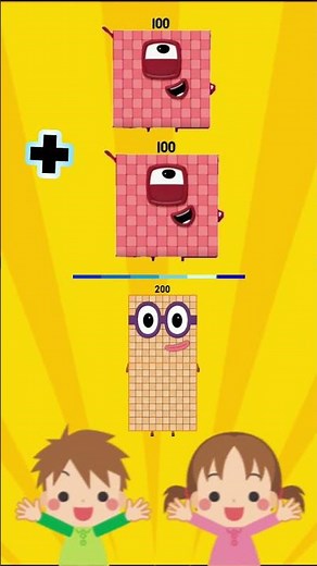 NUMBER BLOCKS ADDITION | LEARN HOW TO ADD WITH BLOCKS | #ytshorts #educationalfunblocks