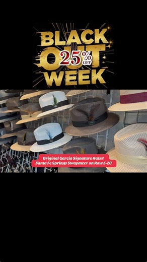 Original Garcia Signature Hats® Santa Fe Springs Swapmeet on Row E-20