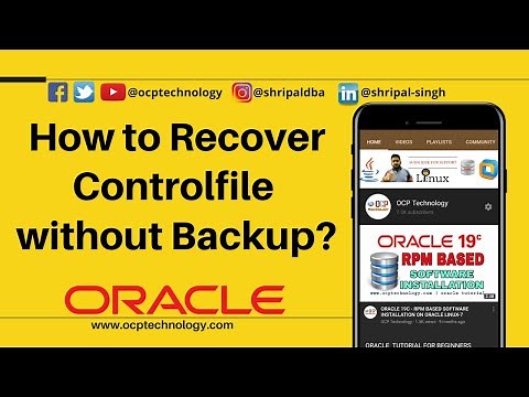 How to recover Controlfile without backup