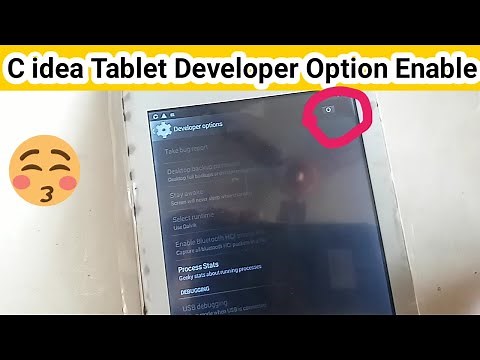 Cidea Tablet phone Developer option Enable
