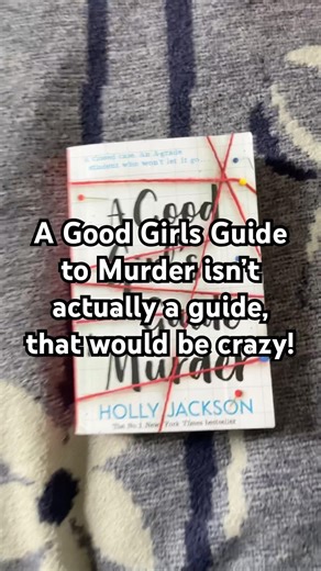 A Good Girls Guide To Murder isn’t actually a guide! … #booktok #books #agggtm #booktube