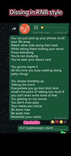 Dissing in RNB Style: Insights from Mam Radebe