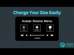 Hash Studios Resize Menu [UdonSharp] [SDK3]