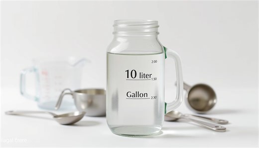 How many gallons is 10 liters?
