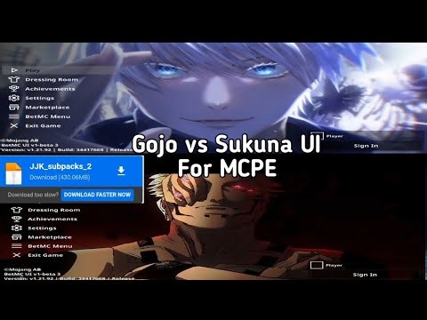 Gojo and sukuna UI for mcpe