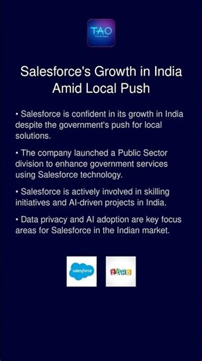 Salesforce's Growth in India Amid Local Push
