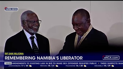 Namibia’s founding president, Sam Nujoma, has died at the age of 95. #eNCA #NewsLink #DStv403 READ: https://www.enca.com/top-stories/namibias-sam-nujoma-has-died-aged-95 | eNCAnews