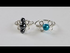 Easy Beaded Wire Infinity Sign Rings Tutorial
