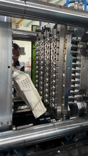 48cavity preform mould testing #injectionmolding #petbottlesodafillingmachine #preformmould