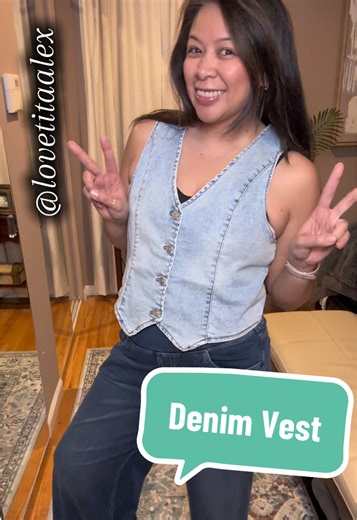 Flattering Denim Vest for Your OOTD