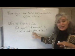 sociology week 9 lesson 1 official poverty line in the US and definitions of poverty