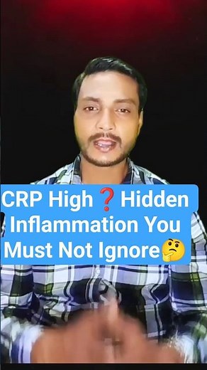 CRP High? Hidden Inflammation You Must Not Ignore❓#crptest