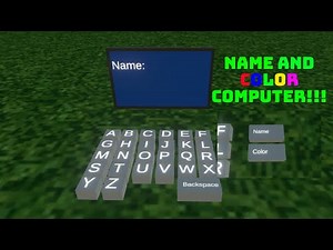 How to add a NAME computer to your fan game! including NAME, NAME SAVE, COLOR CHANGING, TABS SWITCH)