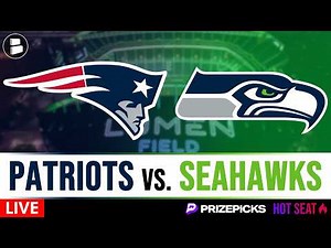 Seahawks vs. Patriots LIVE Streaming Scoreboard, Box Score & Play-By-Play | PrizePicks Hot Seat