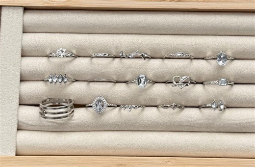 16pcs Stackable Ring Set, Rhinestone Sliver Ring Set, Simple Layered Rings, Midi Rings, Stacking Rings for Her, - Etsy