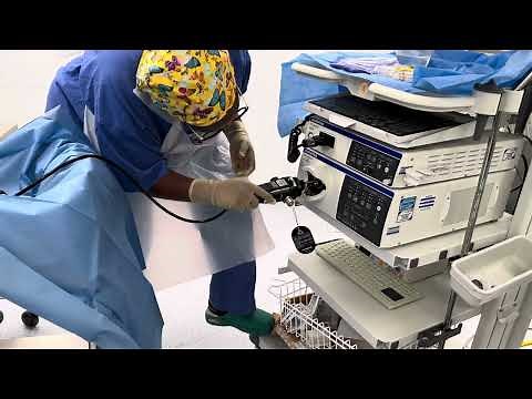HOW TO SET UP AND CLEAN AN OLYMPUS BRONCHOSCOPE #olympus #shorts #viral #fyp #nurses #theatres