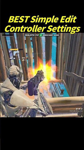 BEST Simple Edit Controller Settings🎮(Road to Unreal)#fortnite #shorts
