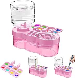 Amazon.com: JEChrochen 2025 Upgraded Paint Brush Cleaner Tool,Brush Rinser Cup Painting Running Water Circulation Art Supplies for Acrylic,Watercolor and Water Based Creative Gift for Adult Artist Beginners Kids