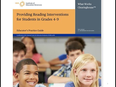 Anita Archer - Providing Reading Interventions for Students in Grades 4-9: What Research Tells Us