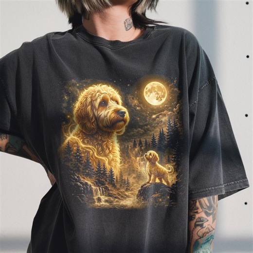 Cockapoo Howling to the Moon Vintage T-shirt, Funny Wolf Parody Tee, Cockapoo Mom Gift - Etsy