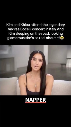 Kim & Khloé Attend Andrea Bocelli Concert in Italy — and Kim Falls Asleep! 😭😂🇮🇹