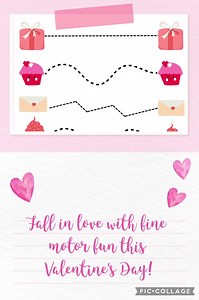 Valentine's Day Tracing Worksheet! - Etsy